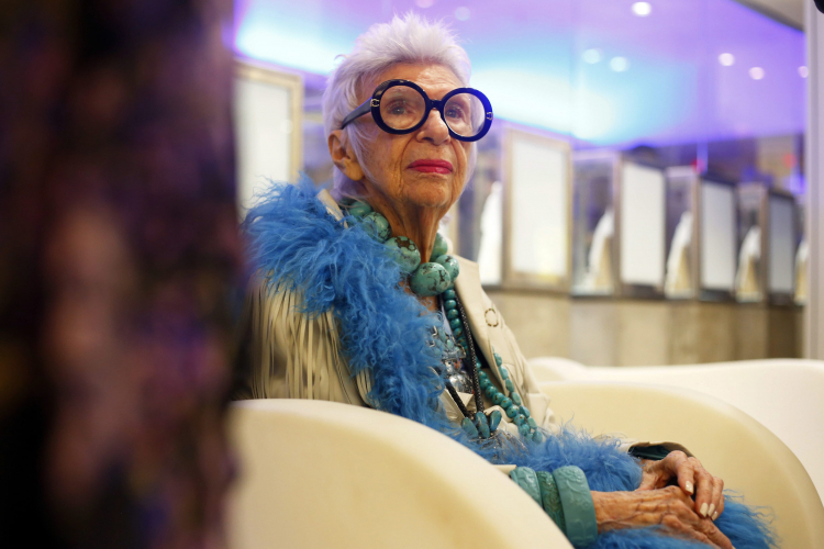 Iris Apfel. Fot. PAP/EPA 
