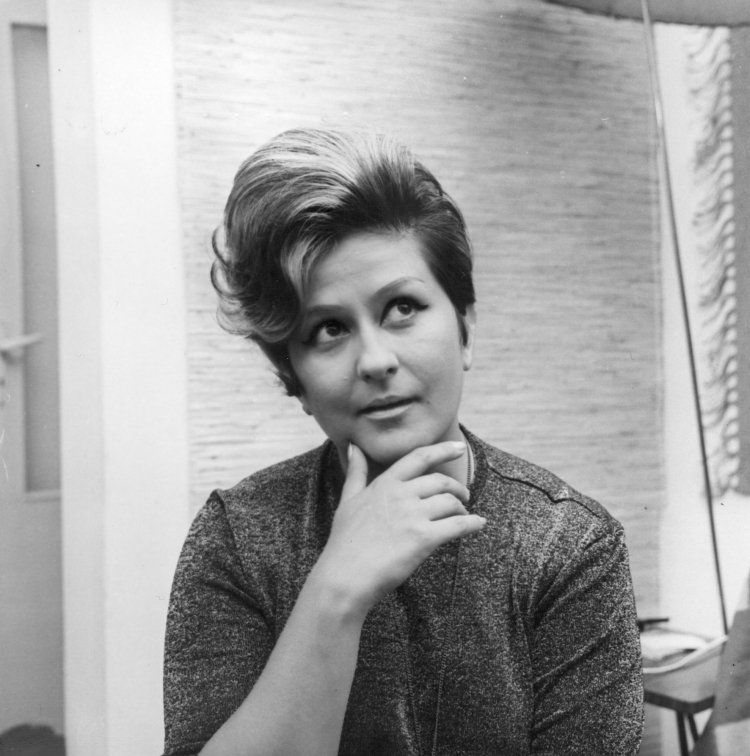 Danuta Rinn piosenkarka, 1967 r. PAP/Dionizy Gładysz