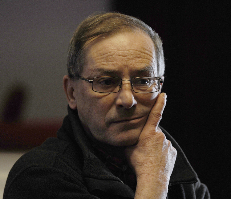 Reżyser Tadeusz Bradecki podczas próba spektaklu „Sługa dwóch panów” w Teatrze Dramatycznym w Warszawa w 2017. PAP/Andrzej Rybczyński