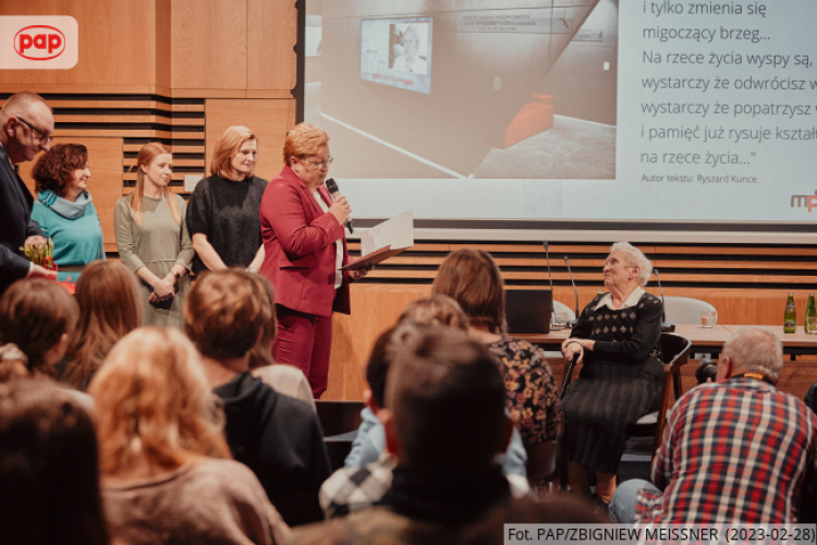 Spotkanie w Muzeum Pamięci Mieszkańców Ziemi Oświęcimskiej, fot. PAP/Z. Meissner