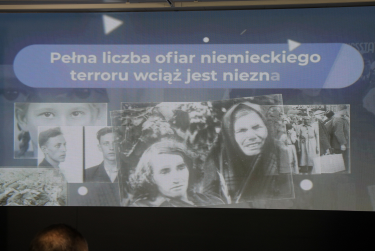 Konferencja IPN dotycząca programu dokumentacyjnego "Straty osobowe i ofiary represji pod okupacją niemiecką w latach 1939-1945". PAP/Tomasz Gzell