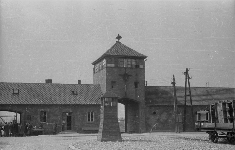 Były niemiecki obóz Auschwitz – Birkenau, kwiecień 1947 r PAP/Stanisław Dąbrowiecki