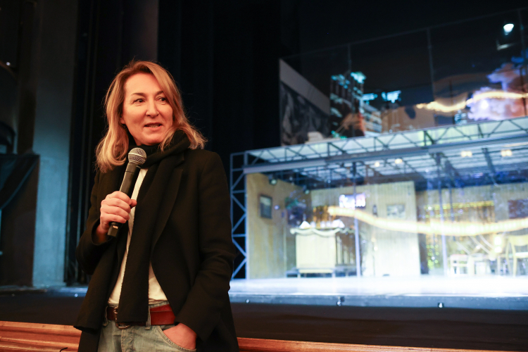 Maja Kleczewska, reżyserka "Tkoczy". Spektakl na podstawie dramatu Gerharta Hauptmanna w Teatrze Śląskim, fot. PAP/Jarek Praszkiewicz