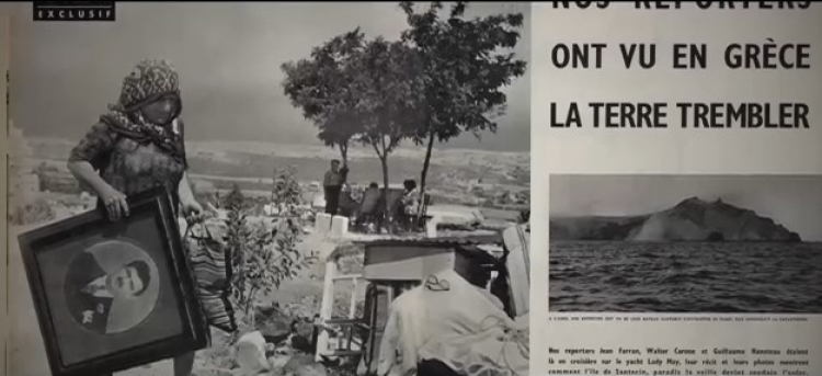 Film dokumentalny o trzęsieniu ziemi na Santorini w 1956 r. /Źródło: youtube