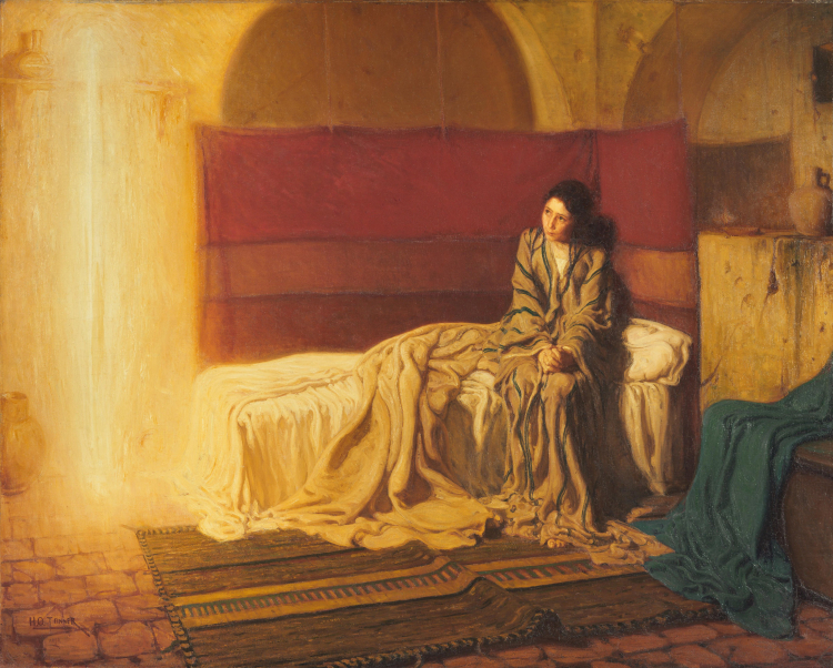 "Zwiastowanie" (1898) - obraz Henry’ego Ossawy Tannera. Il. Henry Ossawa Tanner, Public domain, via Wikimedia Commons