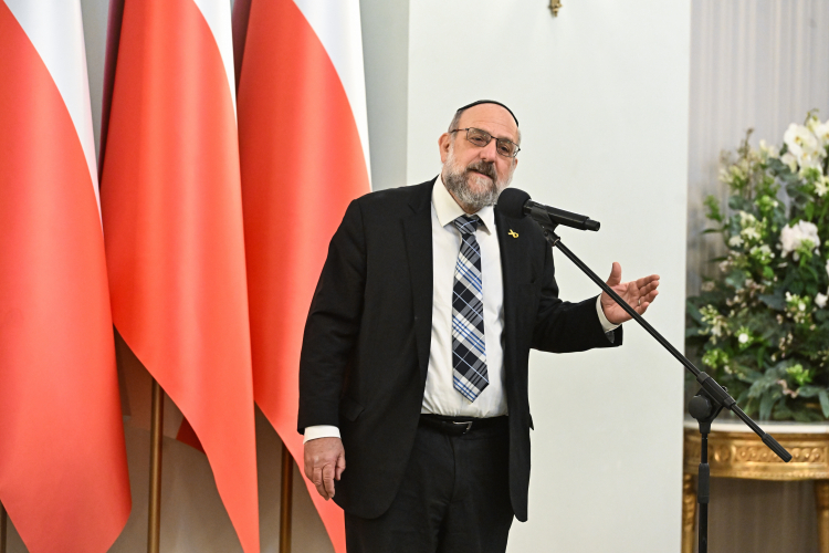 Naczelny rabin Polski Michael Schudrich Fot. PAP/Radek Pietruszka