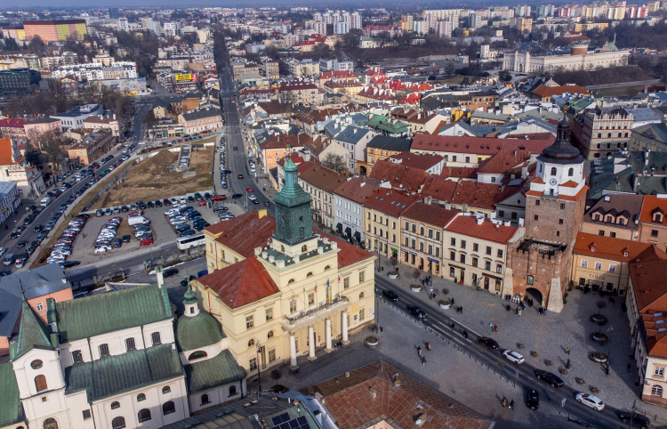 Lublin, centrum miasta, fot. PAP/Wojtek Jargiło