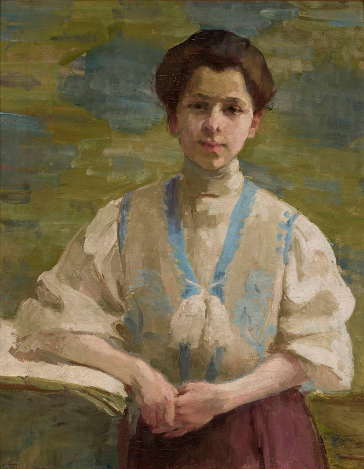 Olga Boznańska (1865-1940), "Autoportret", 1893 r. Źródło: Olga Boznańska, Public domain, via Wikimedia Commons
