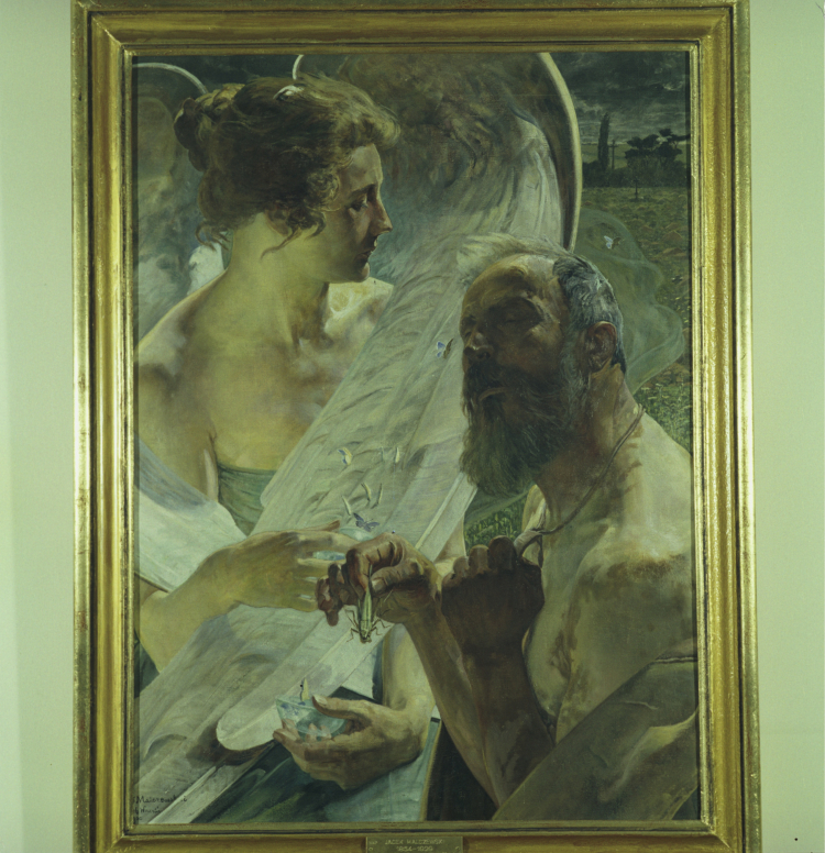 Zmartwychwstanie, obraz Jacka Malczewskiego, fot. PAP/CAF/reprodukcja