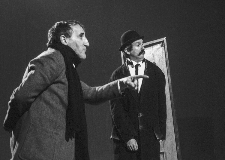 Teatr Cricot 2. Próba do spektaklu Tadeusza Kantora pt. "Wielopole, wielopole...", 1984 r. PAP/Jerzy Ochoński