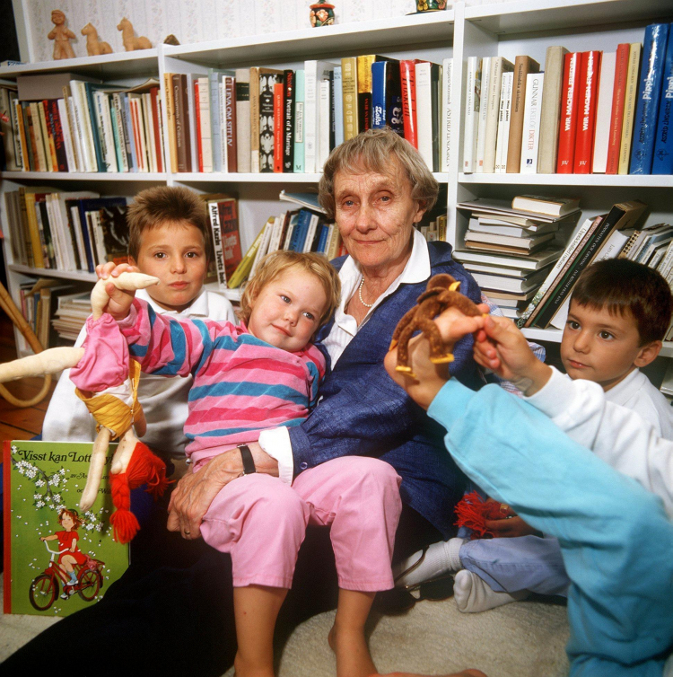 Astrid Lindgren, 2002 r. Fot. PAP/EPA PHOTO DPA FILES/SCHMITT