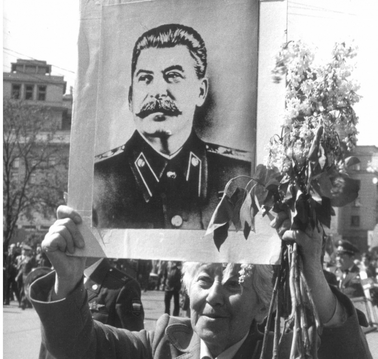 Portret Stalina, fot. PAP/Boris Razganov