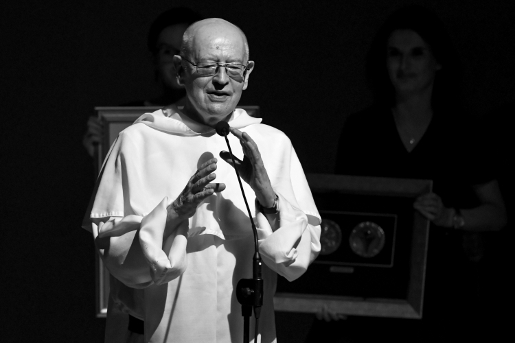 Dominikanin o. Jan Kłoczowski (1937-2025), fot. PAP/Piotr Polak