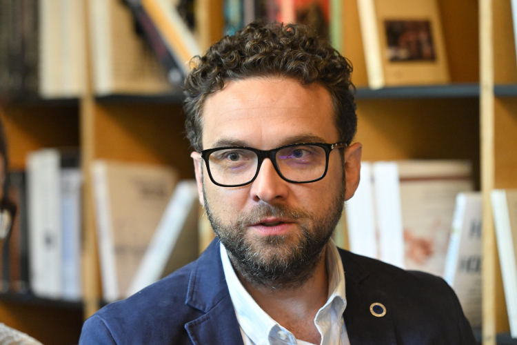 Michał Trębacz, dyrektor Żydowskiego Instytutu Historycznego, fot. PAP/Radek Pietruszka