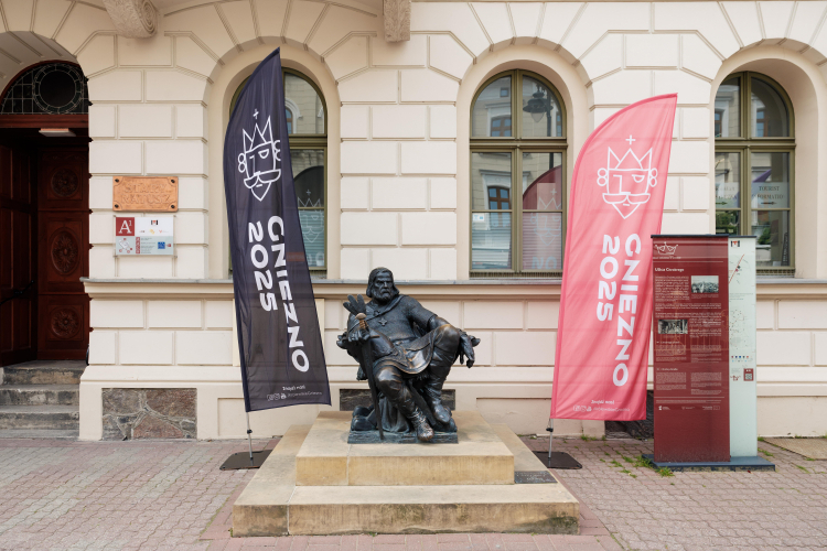 Dzięki koronacji Bolesława Chrobrego Polska stała się suwerennym państwem, uznawanym przez inne europejskie kraje; stała się liczącym w Europie graczem politycznym - głosi uchwałą Zgromadzenia Parlamentarnego. Na zdjęciu: pomnik Bolesława Chrobrego przed Starym Ratuszem w Gnieźnie. Fot. PAP/Marek Zakrzewski