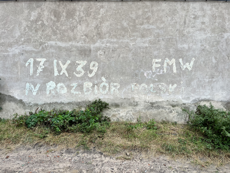 Zabytkowy napis w Płocku. Fot. Andrzej Zawistowski