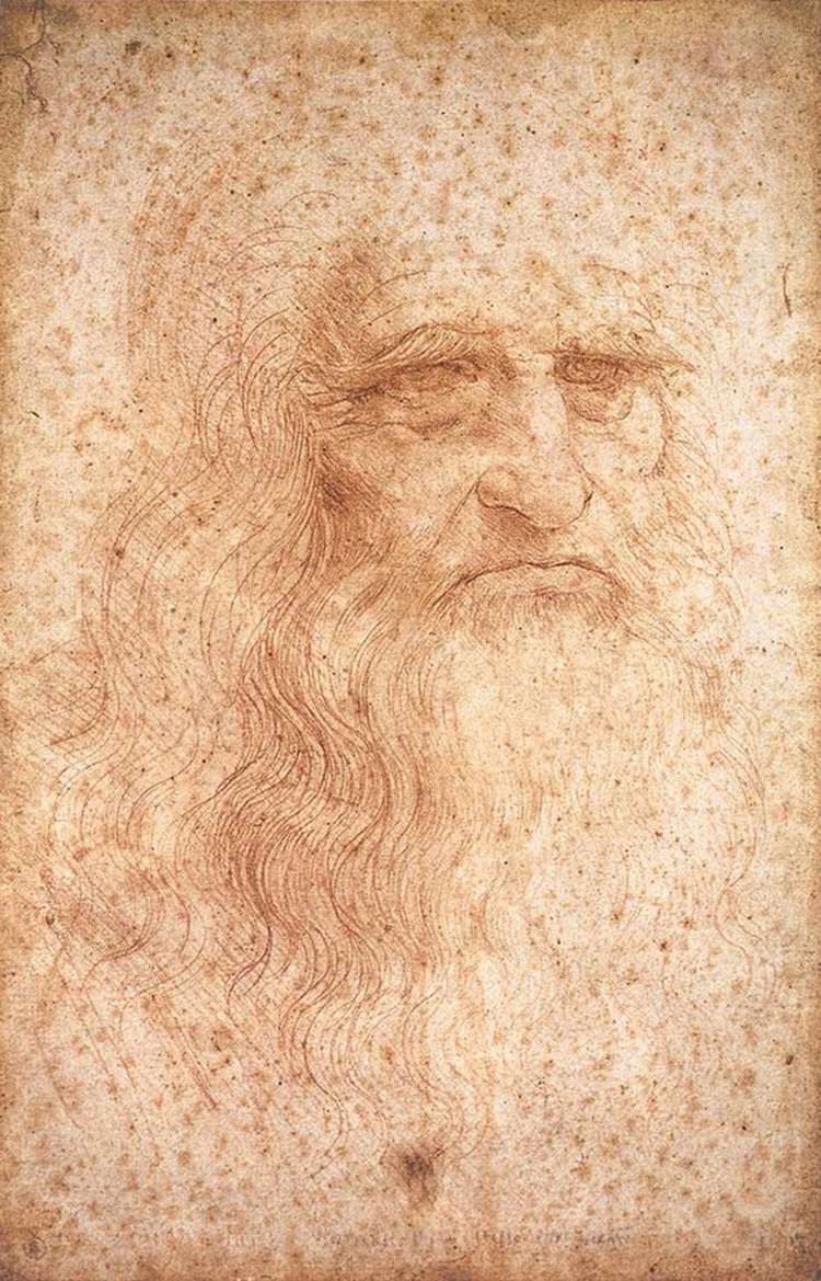 Przypuszczalny autoportret Leonarda (ok. 1510) Biblioteka Królewska w Turynie, Włochy. /Źródło: en.wikipedia