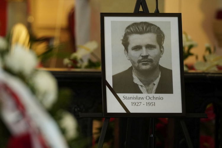 Uroczystości pogrzebowe śp. Stanisława Ochnio ps. Granat. Fot. IPN/Dominik Borek