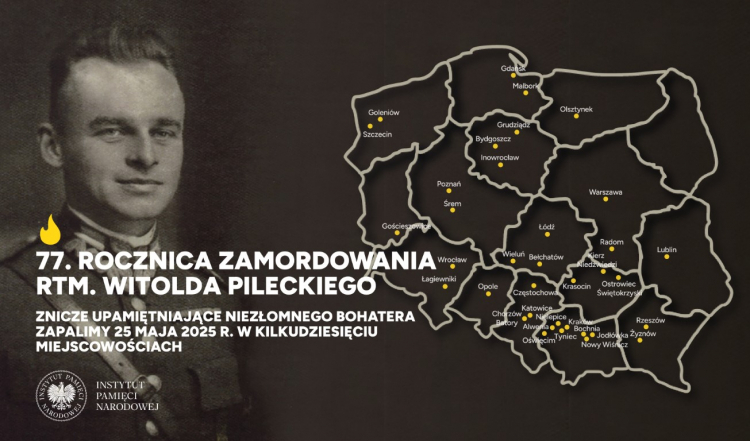 Znicze pamięci w 77. rocznicę śmierci Witolda Pileckiego, fot. Instytut Pamięci Narodowej