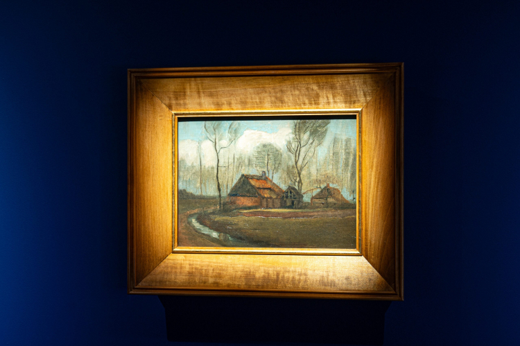 „Wiejskie chaty pośród drzew” van Gogha. Fot. Mt 5,14/Muzeum Jana Pawła II i Prymasa Wyszyńskiego