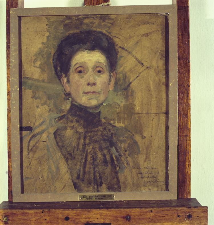 Olga Boznańska - Autoportret, po 1909. Olej na tekturze. W zbiorach Muzeum Narodowego w Warszawie. PAP/Reprodukcja Jan Morek