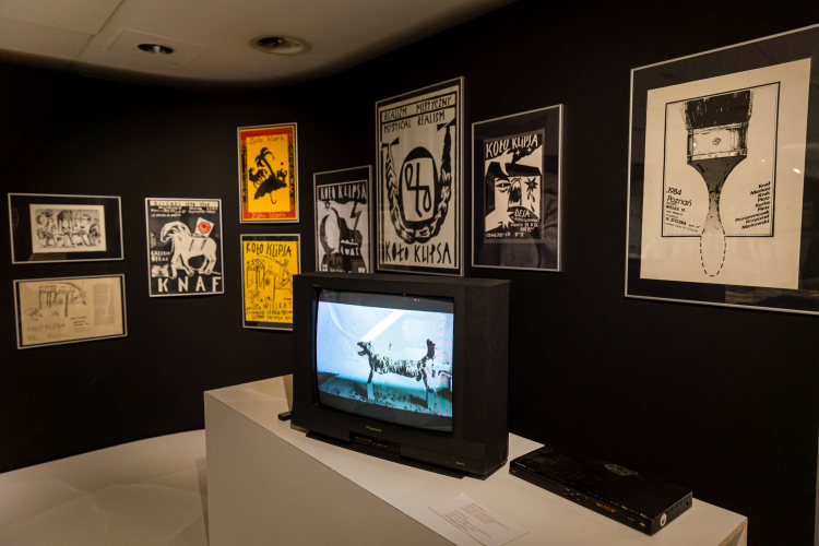 Wystawa „Ultraawangarda. Koło Klipsa i poznański underground lat 80. XX wieku” w Muzeum Narodowym w Poznaniu. Fot. PAP/Paweł Jaskółka