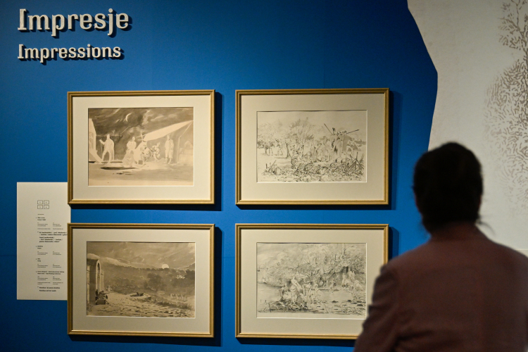 Wystawa czasowa "Malczewski w Anatolii" - rysunki z kolekcji Lanckorońskich w Zamku Królewskim na Wawelu w Krakowie. Fot. PAP/Art Service 