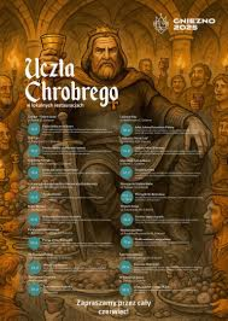Uczta Chrobrego w Gnieźnie z okazji tysiąclecia koronacji Bolesława Chrobrego, fot. materiały prasowe