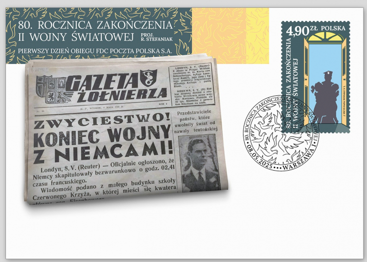 Okolicznościowa koperta ze znaczkiem i datownikiem. Fot. Poczta Polska