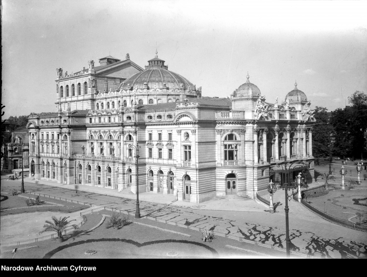 Gmach Teatru Miejskiego im. Juliusza Słowackiego w Krakowie lata 1929 – 1939. Źródło: NAC