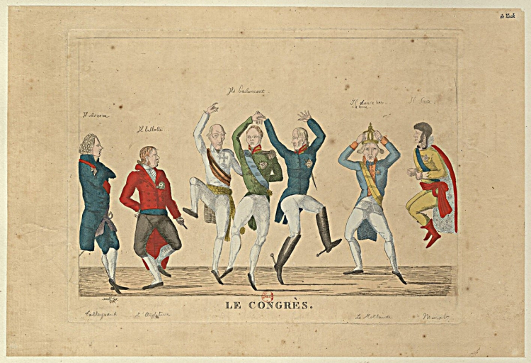 Kongres wiedeński, 1814-1815. Fot. Forceval, Graveur, Collection de Vinck, Public domain, via Wikimedia Commons