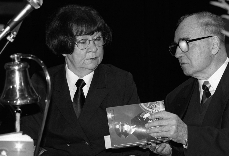 Danuta Kobylińska-Walas (1931-2025), pierwsza w Polsce kobieta kapitan żeglugi wielkiej, fot. PAP/Andrzej Rybczyński