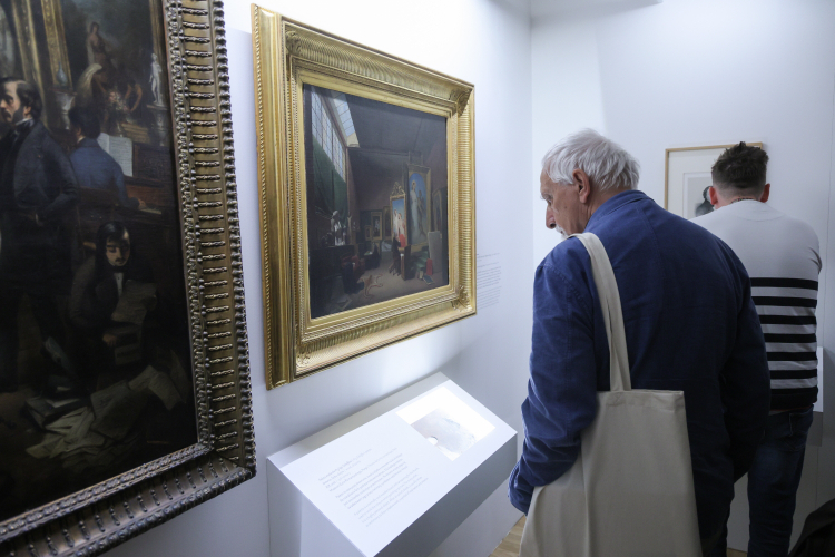 Wystawa „Życie romantyczne. Chopin, Scheffer, Delacroix, Sand” w Muzeum Fryderyka Chopina w Warszawie, fot. PAP/Rafał Guz