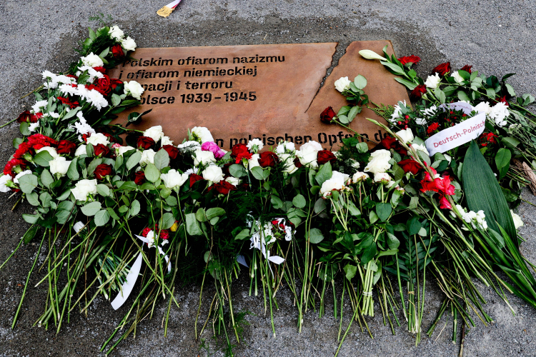 Berlin. Miejsce pamięci dla polskich ofiar wojny i niemieckiej okupacji Fot. EPA/FILIP SINGER Dostawca: PAP/EPA.