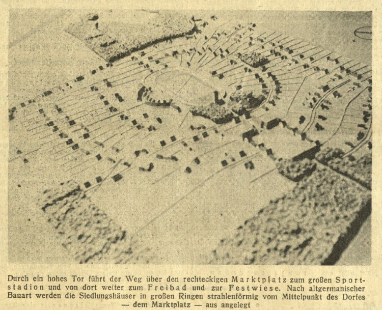 Wilcze Gardło - osiedle w Gliwicach (plan). Fot. Muzeum w Gliwicach