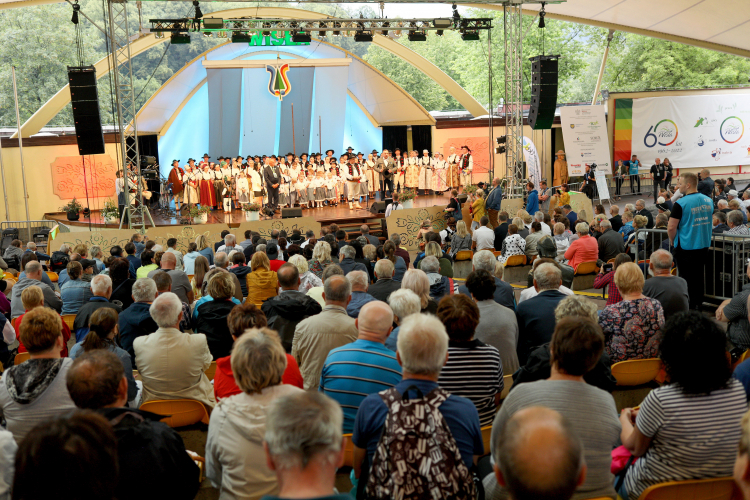 Tak wyglądała inauguracja 59. Tygodnia Kultury Beskidzkiej w Wiśle w 2022 roku. Fot. PAP/Tomasz Wiktor.