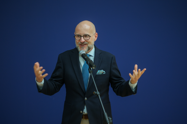 Nowy dyrektor Muzeum Śląskiego Łukasz Galusek. Fot. PAP/Łukasz Gągulski