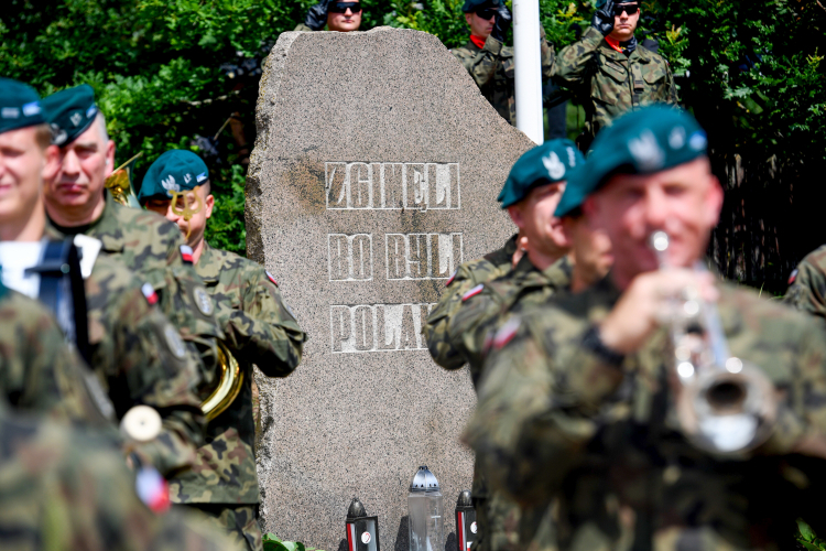  Uroczyste obchody 80. rocznicy Obławy Augustowskiej, Giby, 20 lipca 2025 r. Fot. PAP/Michał Zieliński