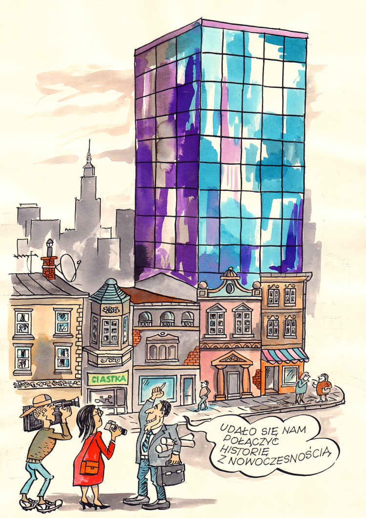 Warszawa w roku 2025 - wystawa w Muzeum Karykatury. Fot. materiały prasowe