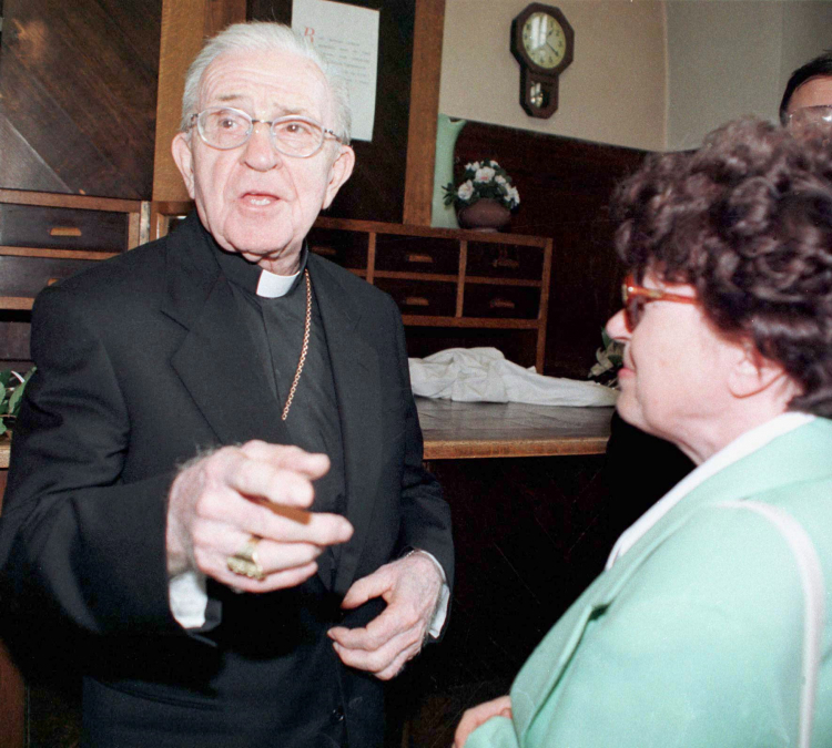 Kardynał Adam Kozłowiecki na KUL-u w Lublinie w 1998 r. Fot. PAP/CAF/Mirosław Trembecki