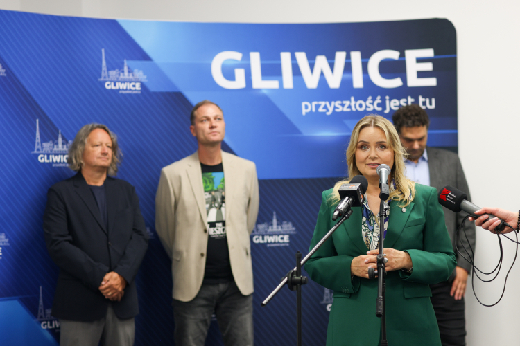 Katarzyna Kuczyńska-Budka, prezydent Gliwic, na gali laureatów Gliwickiej Nagrody Literackiej