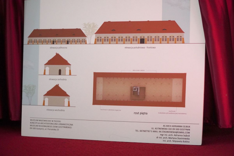 Wuzualizacja siedziby Muzeum Ziemi Gostynińskiej. Fot. Urząd Miasta Gostynin