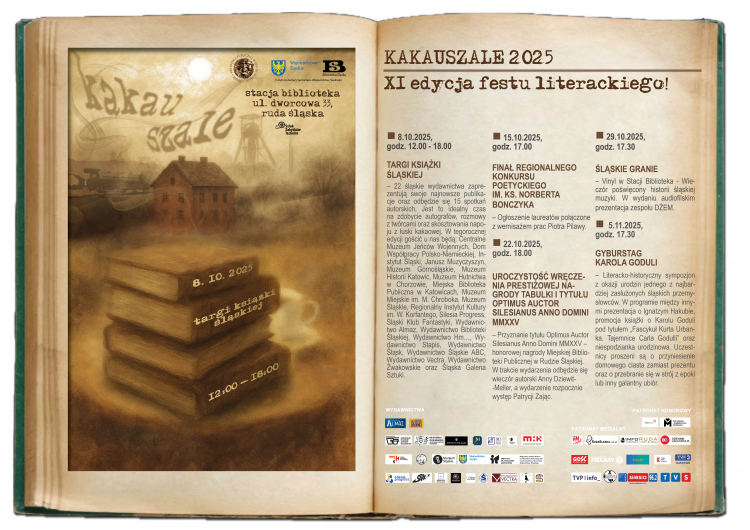 XI Fest Literacki Kakauszale w Rudzie Śląskiej w Stacji Biblioteka. Fot. Miejska Biblioteka Publiczna w Rudzie Śląskiej