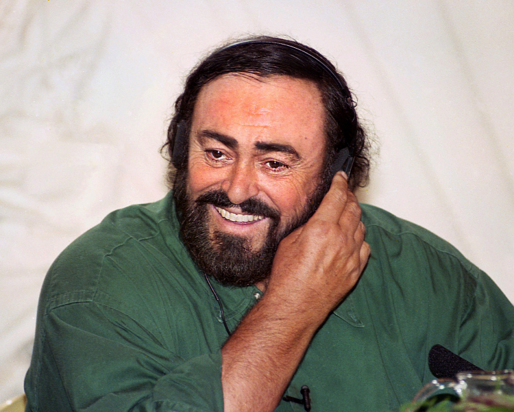 Luciano Pavarotti (w 1995 r.). Fot PAP/Afa Pix/Zenon Żyburtowicz