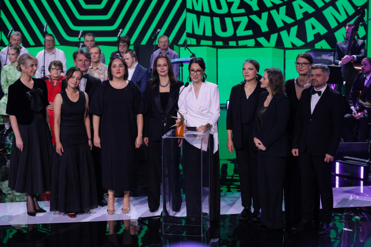 Chór VRC podczas gali wręczenia Dorocznych Nagród Ministra Kultury i Dziedzictwa Narodowego. Fot. PAP/Paweł Supernak