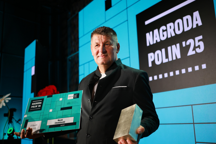 Sołtys wsi Orla i działacz samorządowy Marek Chmielewski został laureatem 11. edycji Nagrody POLIN 2025 w siedzibie Muzeum POLIN w Warszawie. Fot. PAP/Leszek Szymański