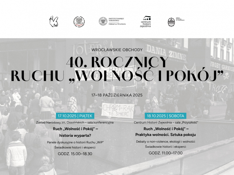 sympozjum z okazji 40. rocznicy powstania Ruchu „Wolność i Pokój”. Fot. materiały prasowe
