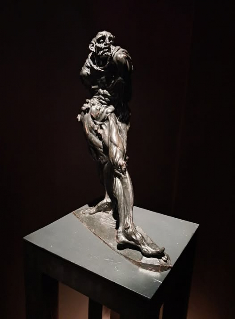 Rzeźba Stanisława Szukalskiego „Orator” (Mówca), brąz, 1913 (w kolekcji Muzeum Górnośląskiego w Bytomiu). Fot. Facebook/Galeria Gardzienice 