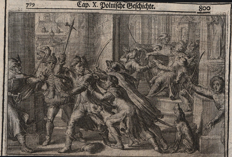 Zamach na króla Zygmunta III Wazę/Biblioteka Narodowa/Polona