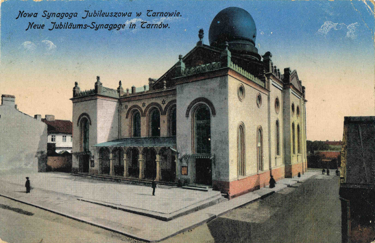 Synagoga Nowa w Tarnowie, zniszczona 9 listopada 1939. Fot. Z kolekcji Marka Tomaszewskiego/wystawa w Muzeum Galicja